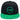 Unisex Flat Brim Trucker Cap - Green and Black3 - Bassdash