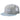 Unisex Flat Brim Trucker Cap - Heather Grey and Blue1 - Bassdash