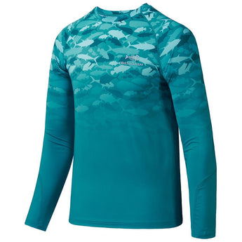 Youth UPF50+ Camo Long Sleeve Fishing Shirt FS14Y - Bassdash