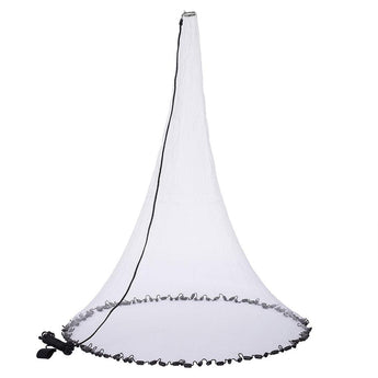 Fishing Cast Net 1/4-Inch with Utility Bucket for Bait Fish - Bassdash
